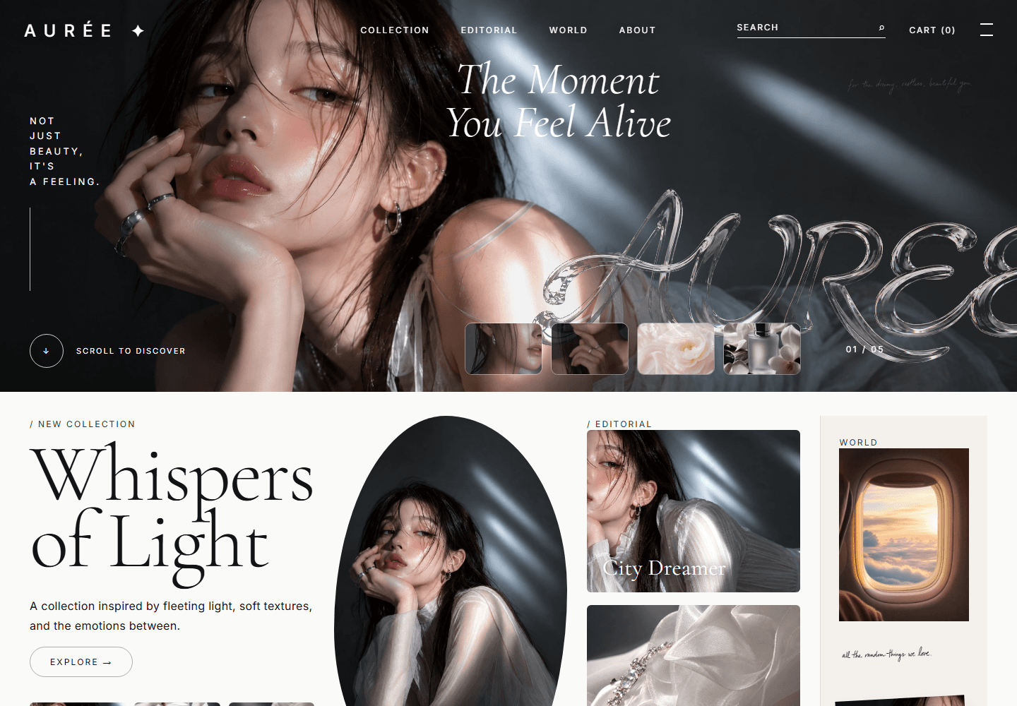 AURÉE web design